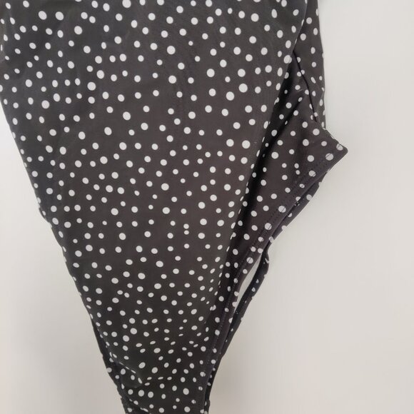 ZAFUL Swimsuit Size 4 Polka Dot Black White Spaghetti Straps Beach Summer Pool - Picture 6 of 10